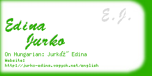 edina jurko business card